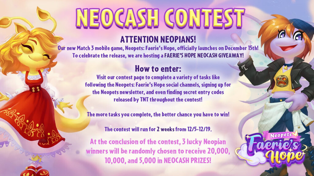 Faerie's Hope contest info