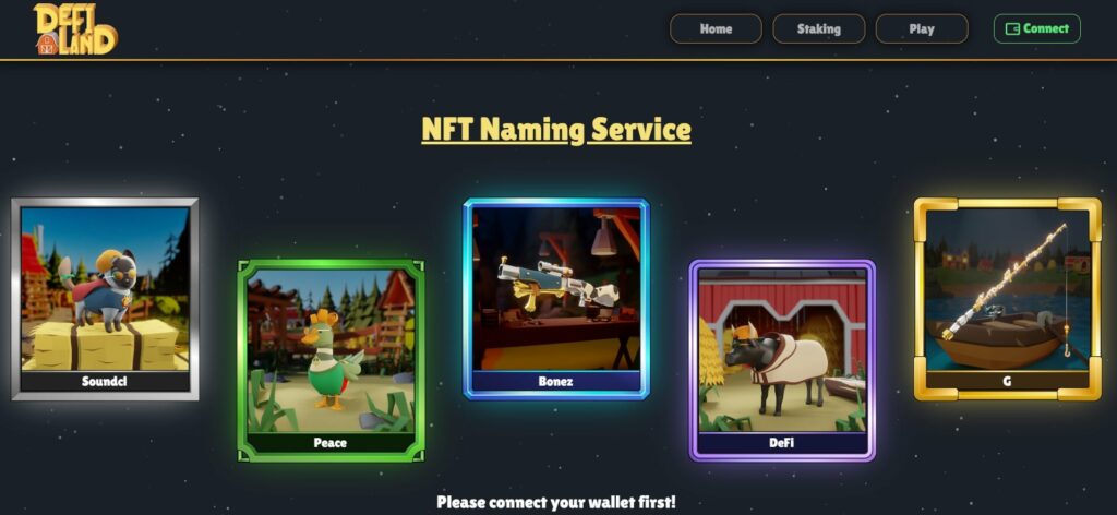 DeFi Land NFT Naming