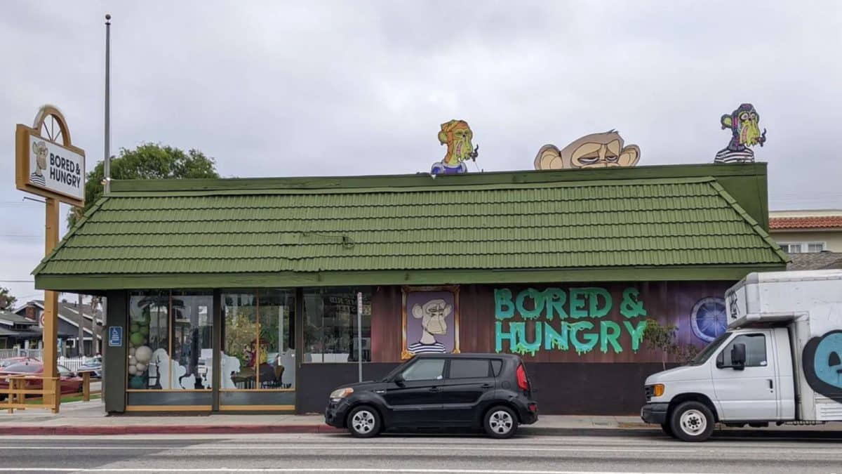 image of the Bored and Hungry restaurant as seen from the street