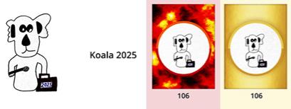 veefriends book games koala 2025 sketch next to a red and gold version