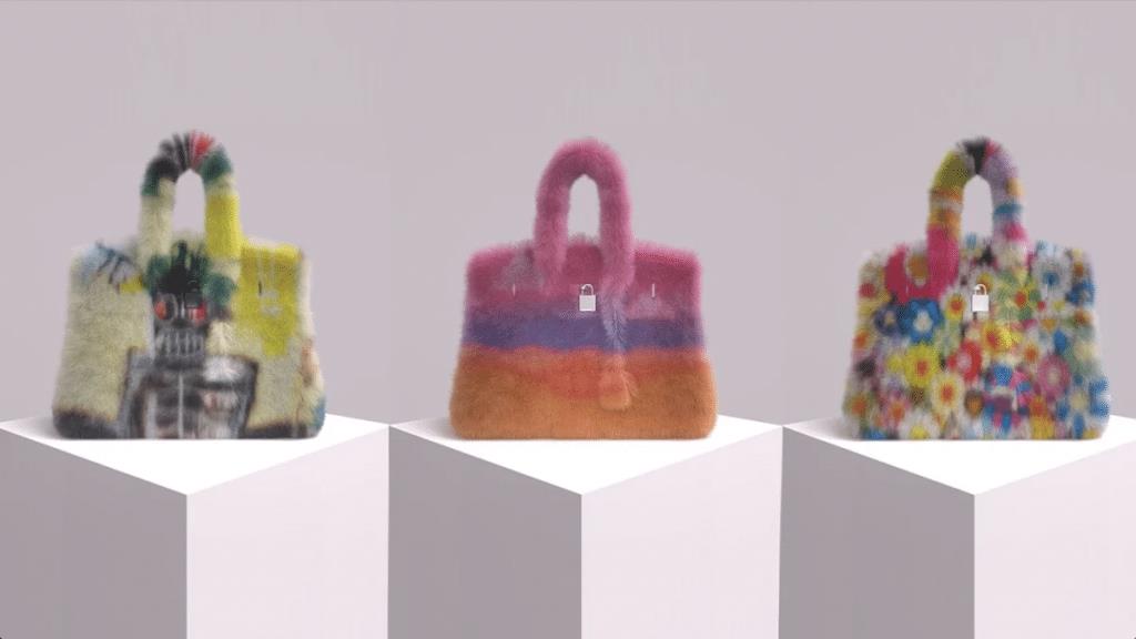 image of three digital handbags