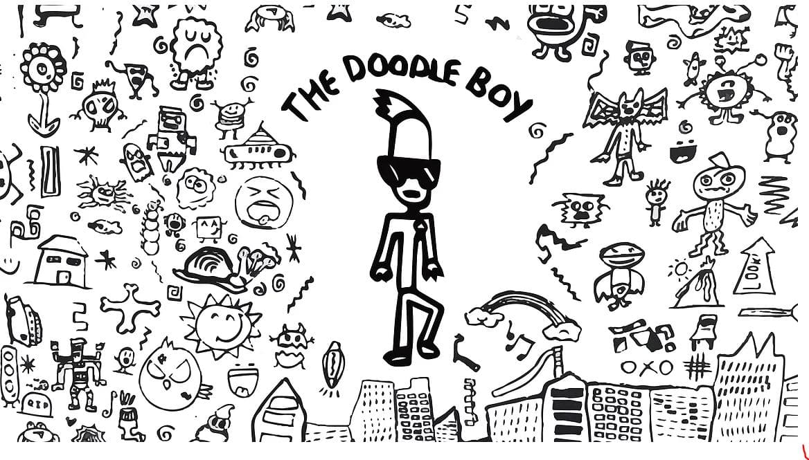 Sample showing Doodle Boy's artwork style