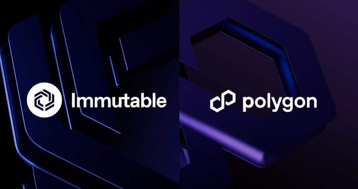 image of the polygon labs and immutable logos