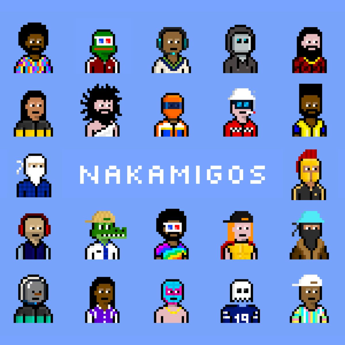 Gremplin required burning Nakamigos for his NFT drop. Image of Nakamigo characters