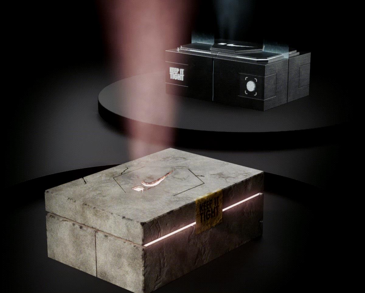 An image of the boxes containing the digital AF1 collection. 