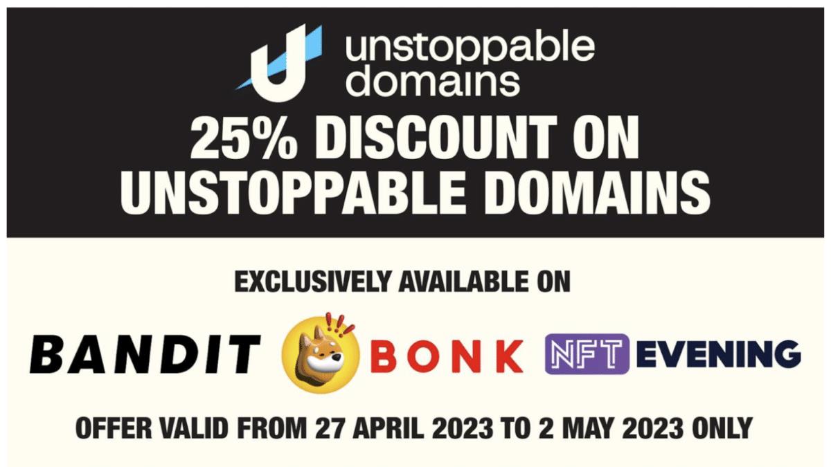 Bandit Network Integrates Unstoppable Domains Partner API for Web3 Domains