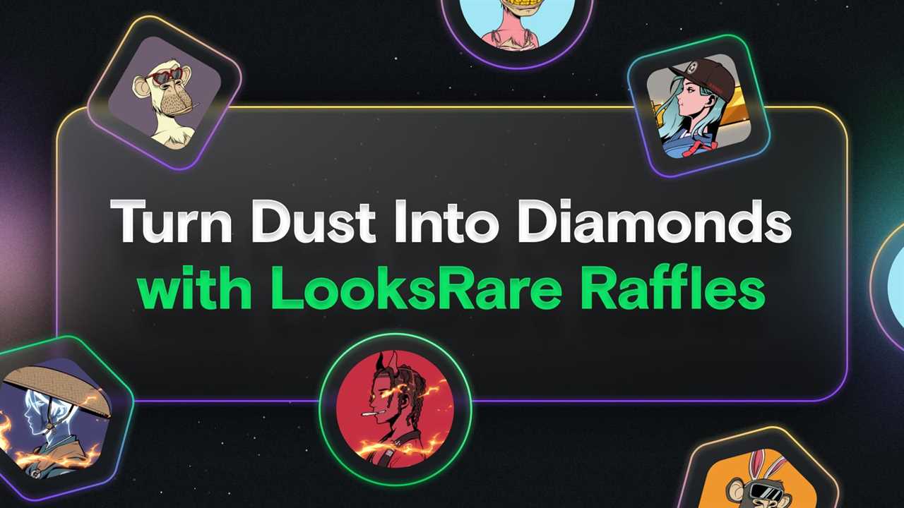 Still from LooksRare NFT Raffle