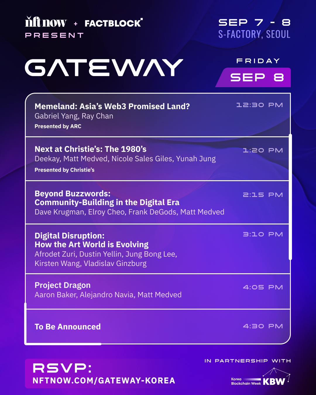 The Gateway: Korea Reveals Speakers and Programming Schedule