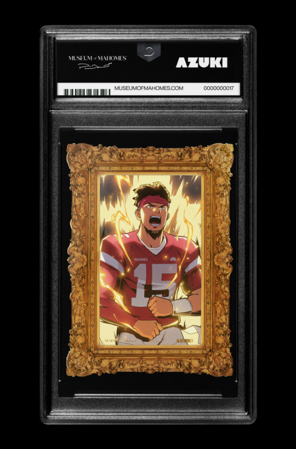 Azuki themed Patrick Mahomes card