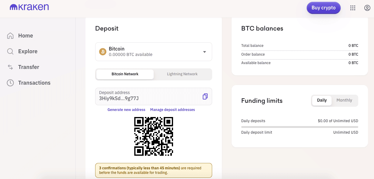 Step 3: Add Funds to Your Kraken Account