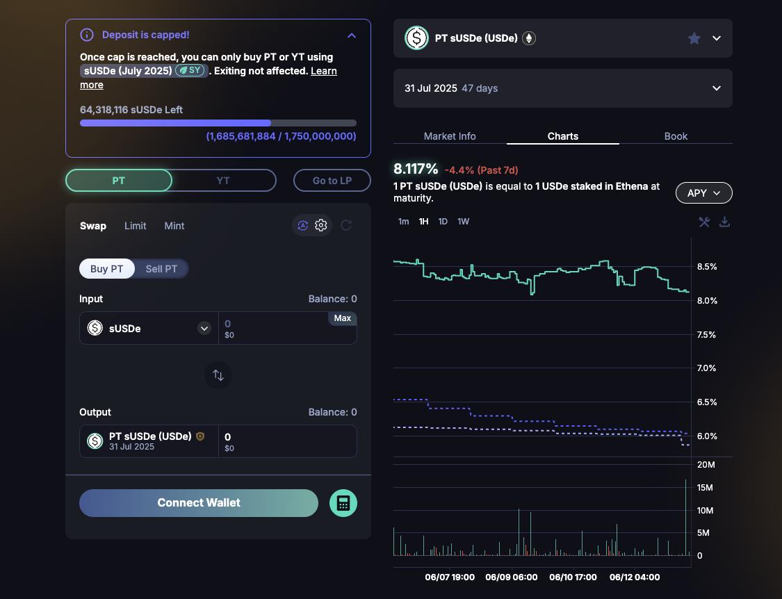 The Pendle AMM: Enabling Efficient Yield Trading