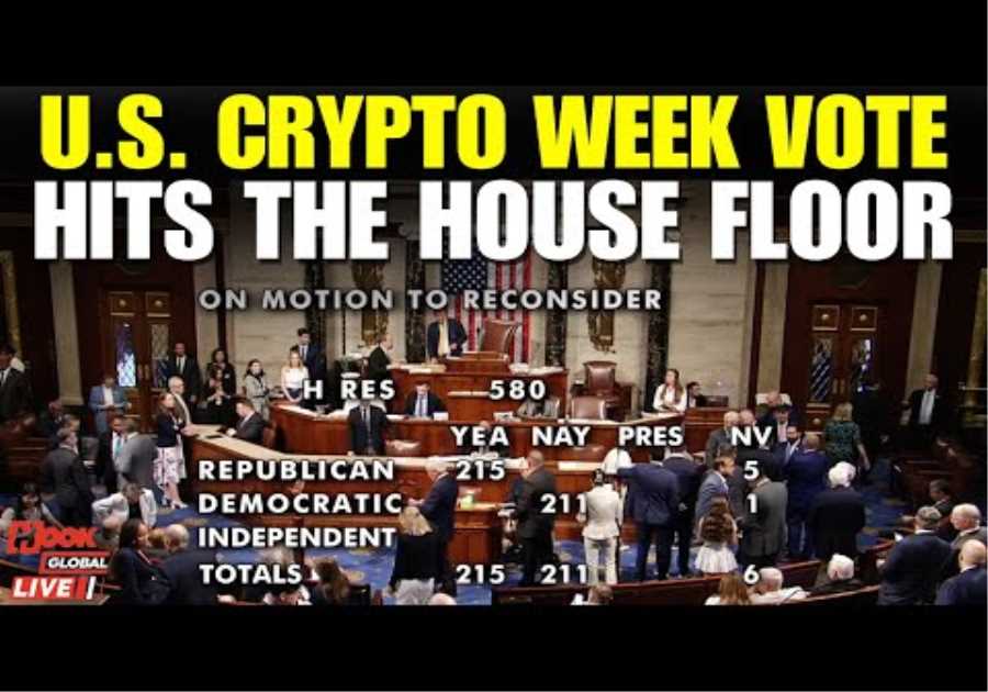 US House LIVE | Vote on ‘Crypto Week’ GENIUS Act | Trump Latest News | US Crypto Bill | Bitcoin News