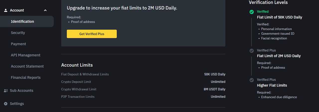 Step 2: Complete Binance Verify your identity (KYC)       
