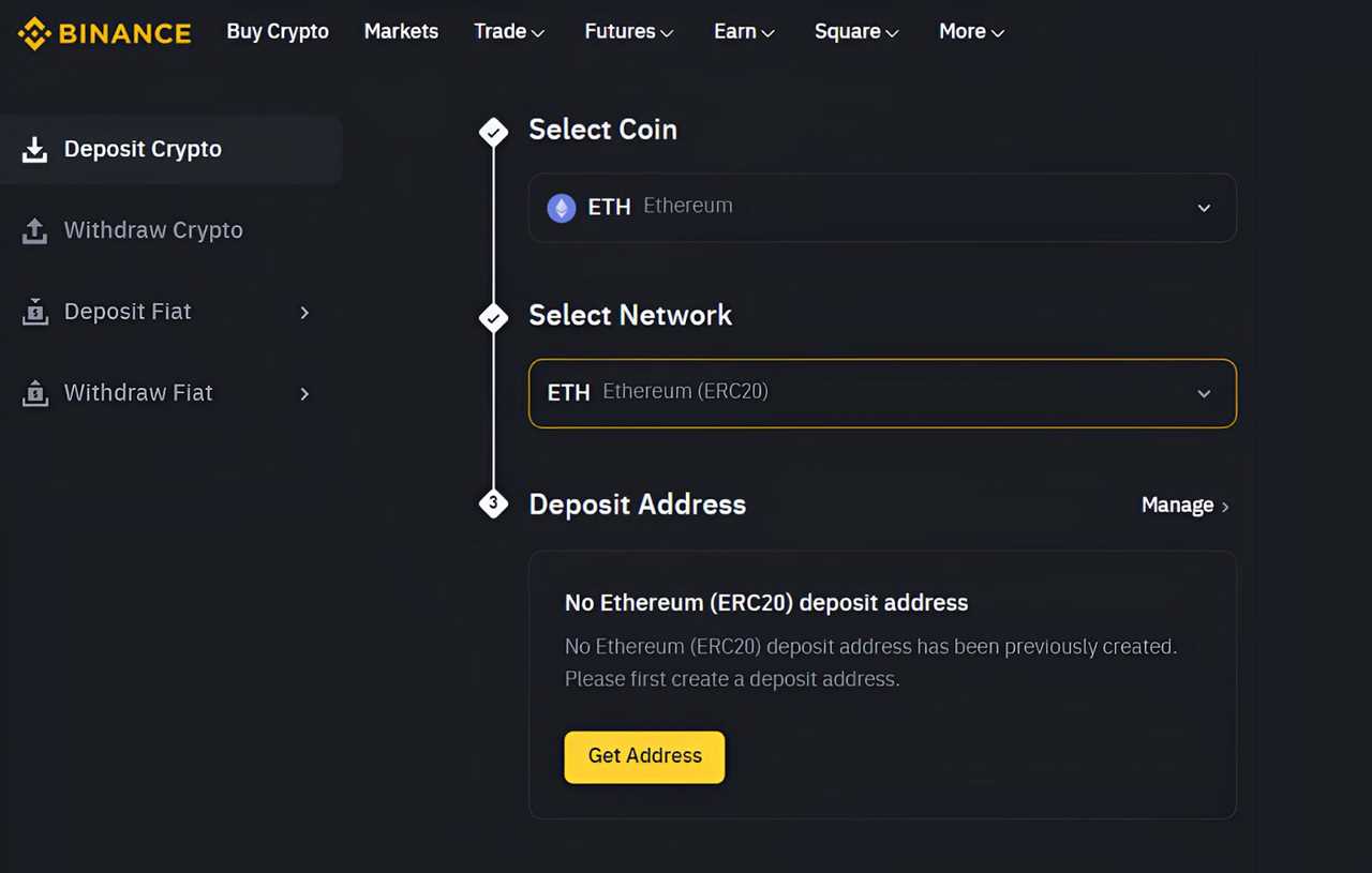 Binance Depositing Funds 