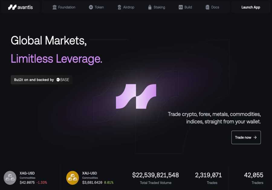 What Is Avantis (AVNT)? Decentralized Perpetuals Exchange
