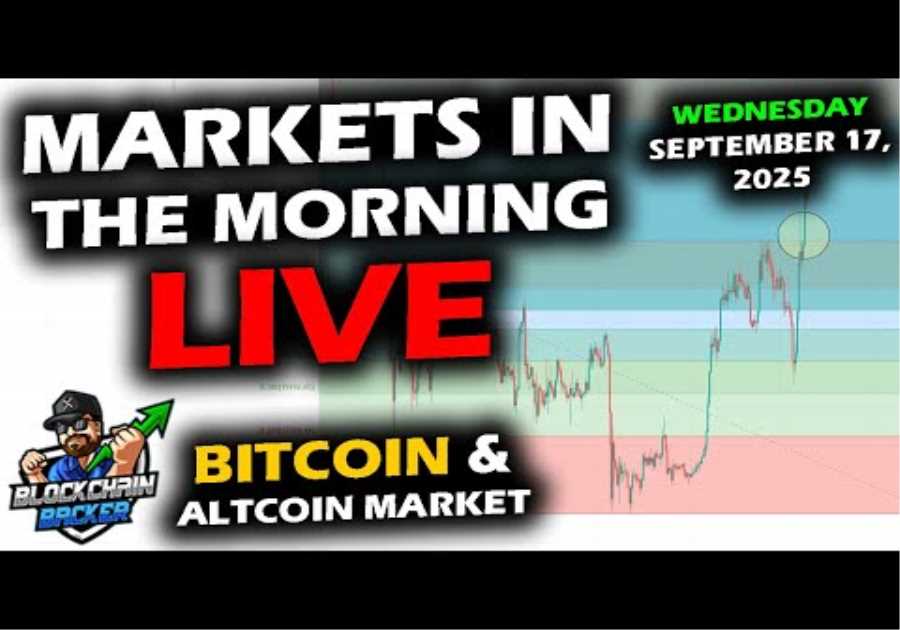 MARKETS in the MORNING, 9/17/2025, Rate Cut Day, BTC $116,200, XRP $3.01, Gold $3,671