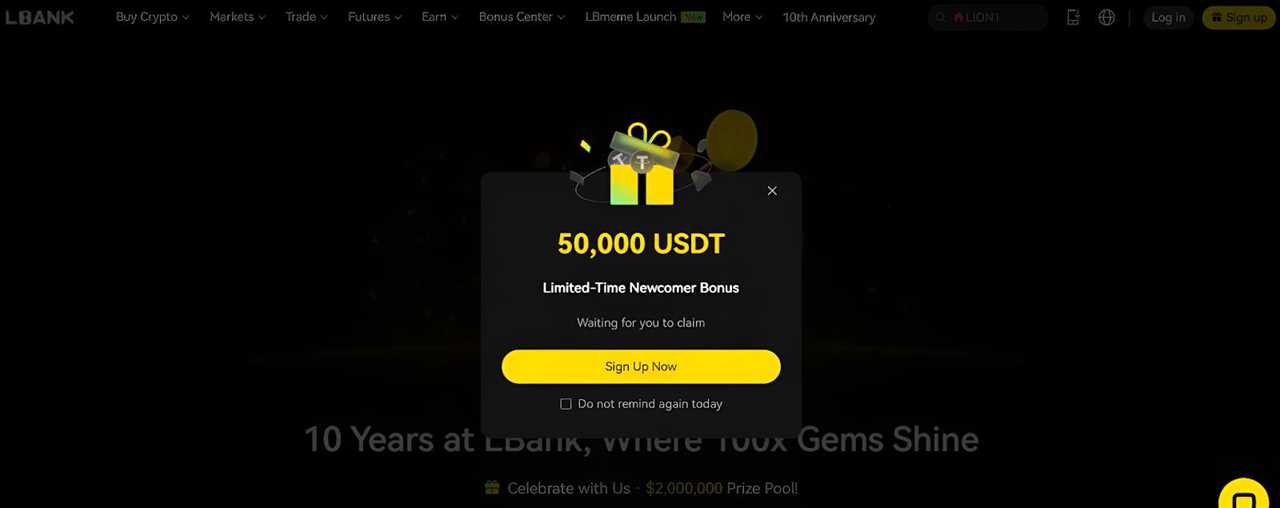 LBank New User Welcome Bonus