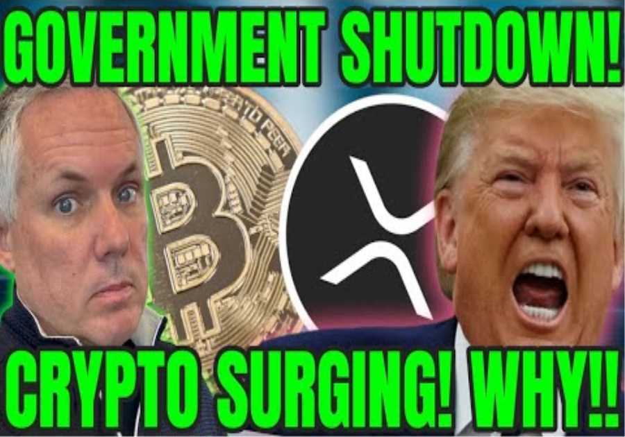 WHY CRYPTO IS UP TODAY! US GOVERNMENT SHUTS DOWN! GOLD IS UP! CRYPTO IS UP!