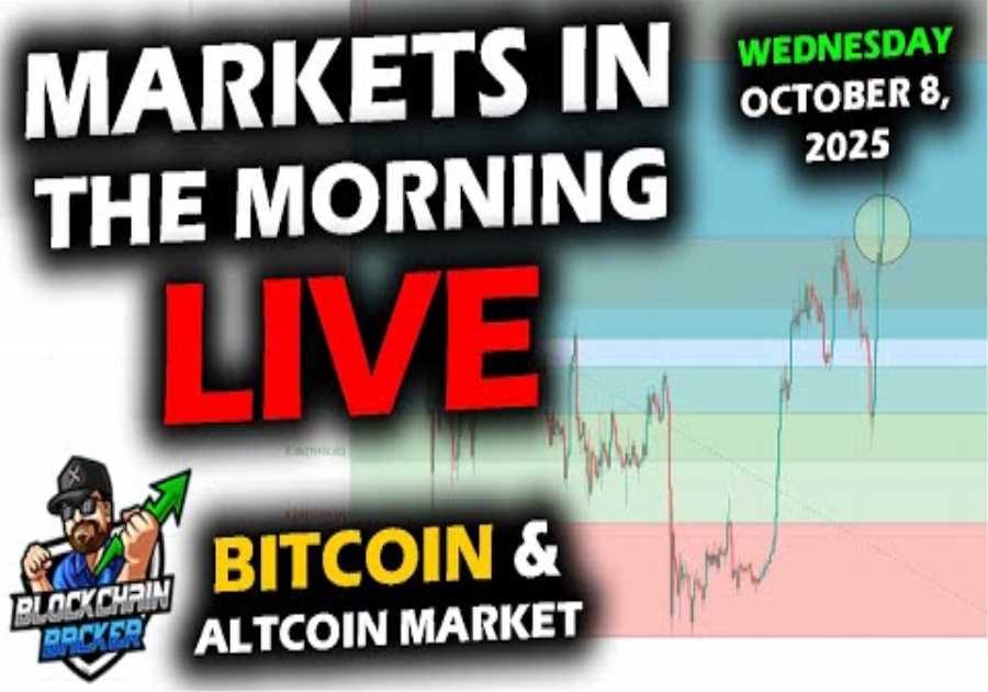 MARKETS in the MORNING, 10/8/2025, BTC $122,700, XRP $2.87, Gold $4,039, RTY 2,469