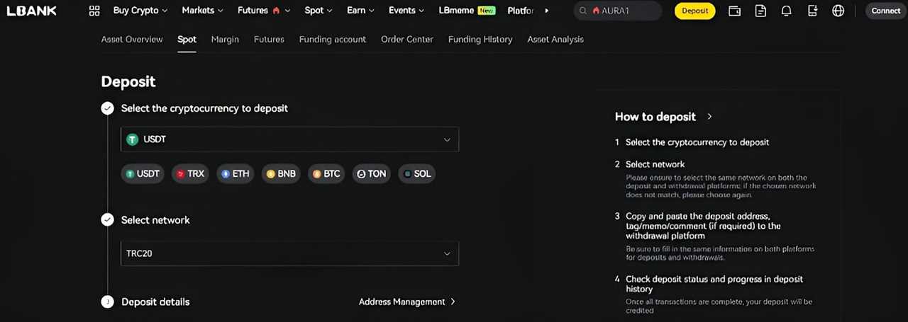 How to Deposit at LBank?