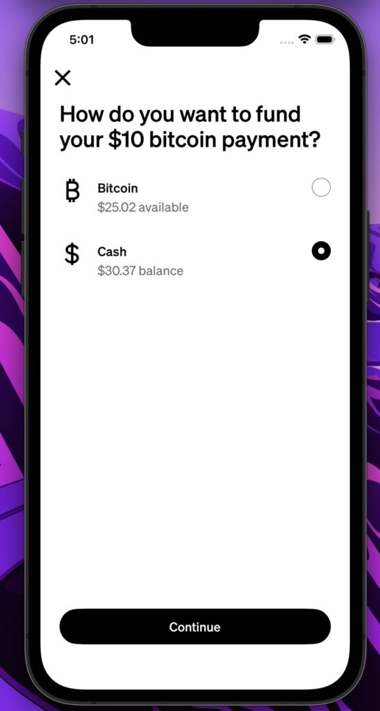 Cash App’s New Feature Lets People Pay with Bitcoin — Even If They Don’t Own Any