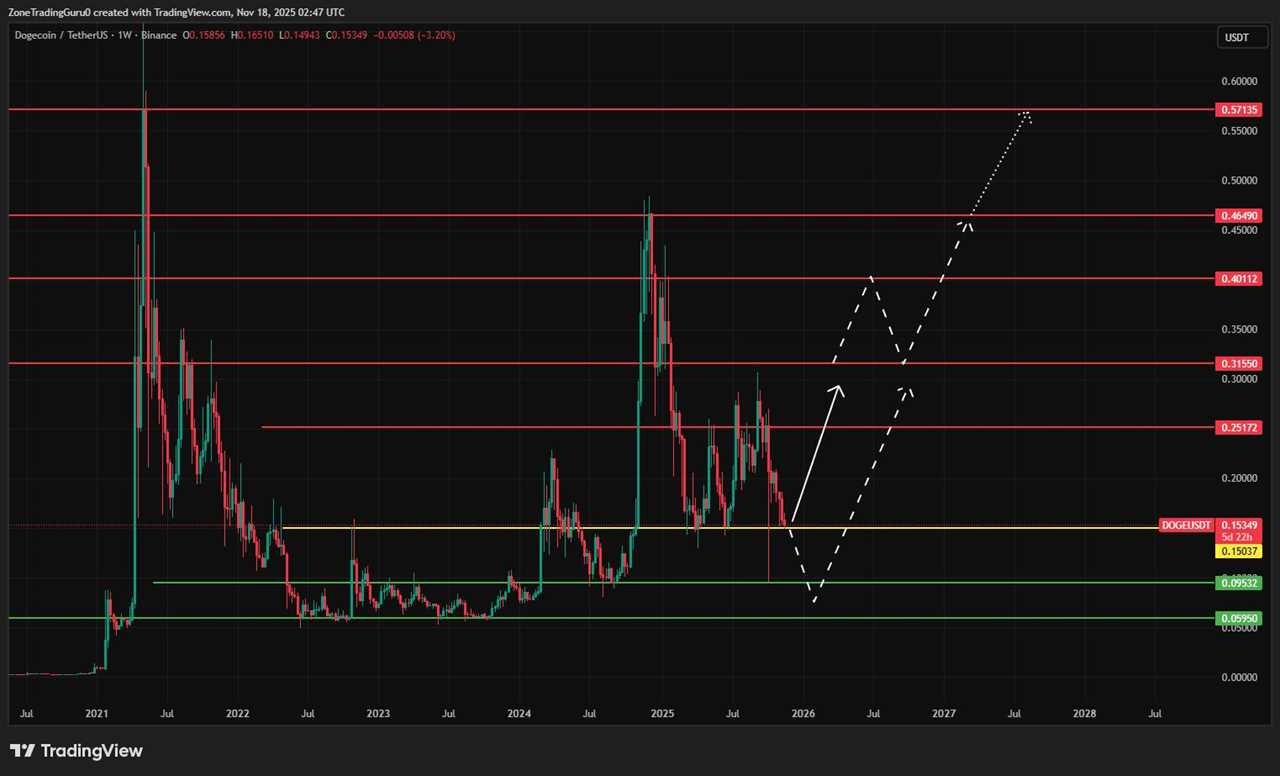 DOGE W1 Candle Chart and Its Key Levels