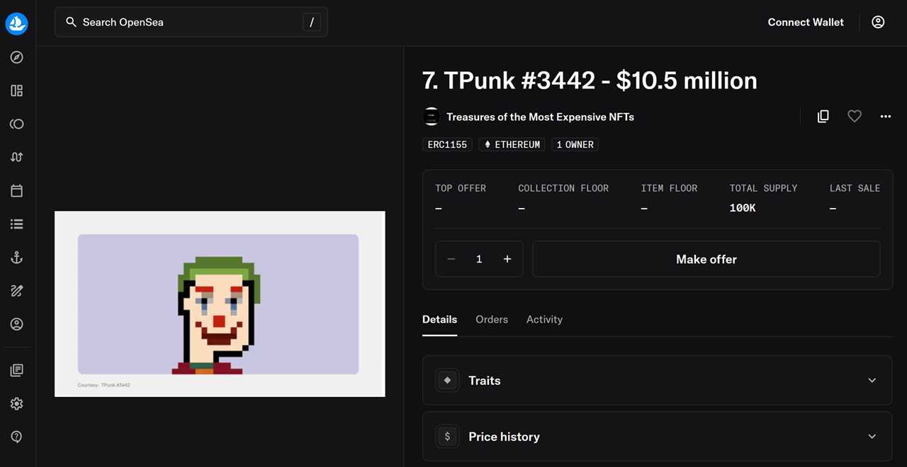 TPunk #3442 – $10.5 Million