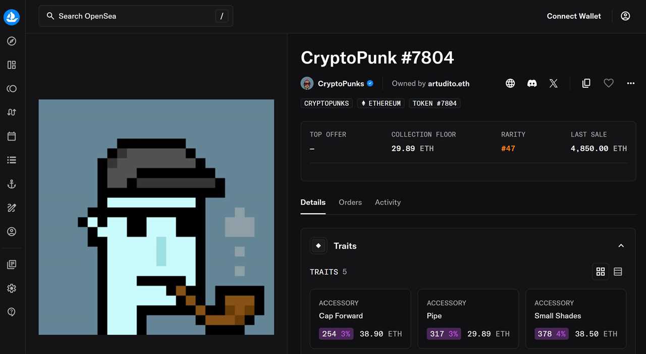 CryptoPunk #7804 – $7.57 Million
