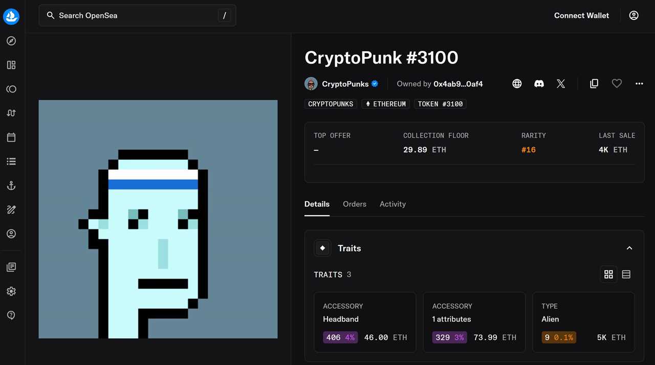 CryptoPunk #3100 – $7.58 Million
