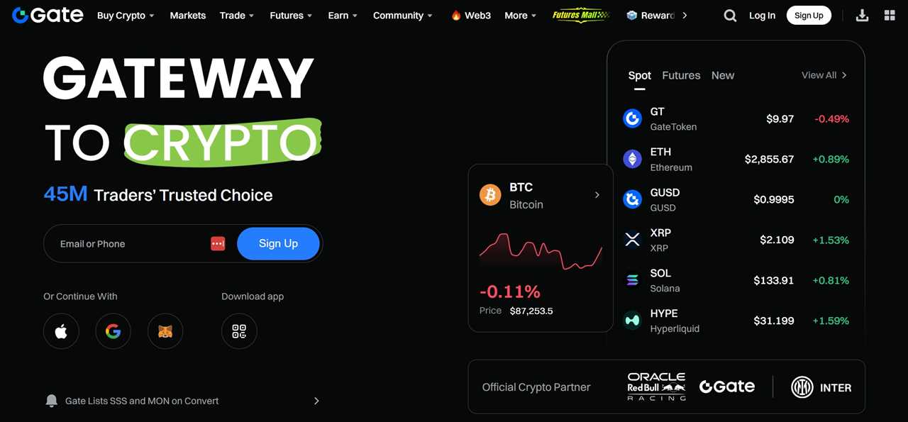 Gate.io – Best for Altcoin Variety and Early Project Access