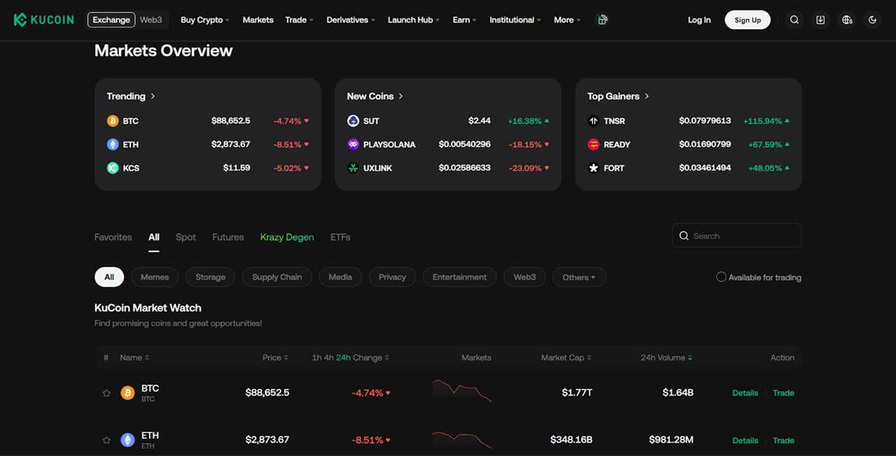 KuCoin – Best for Altcoin Access and Flexible Trading
