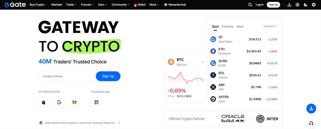 Gate.io - Best for Highest Variety and Institutional Futures Trading