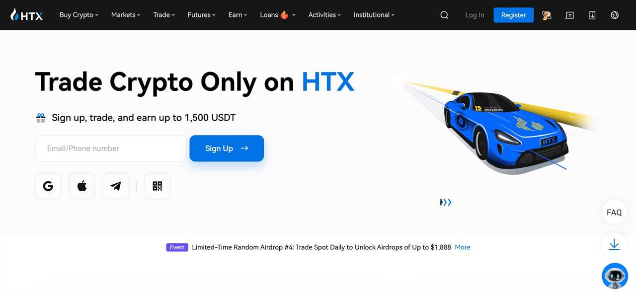 HTX (Huobi) - Best for Advanced Trading Features and Community Governance
