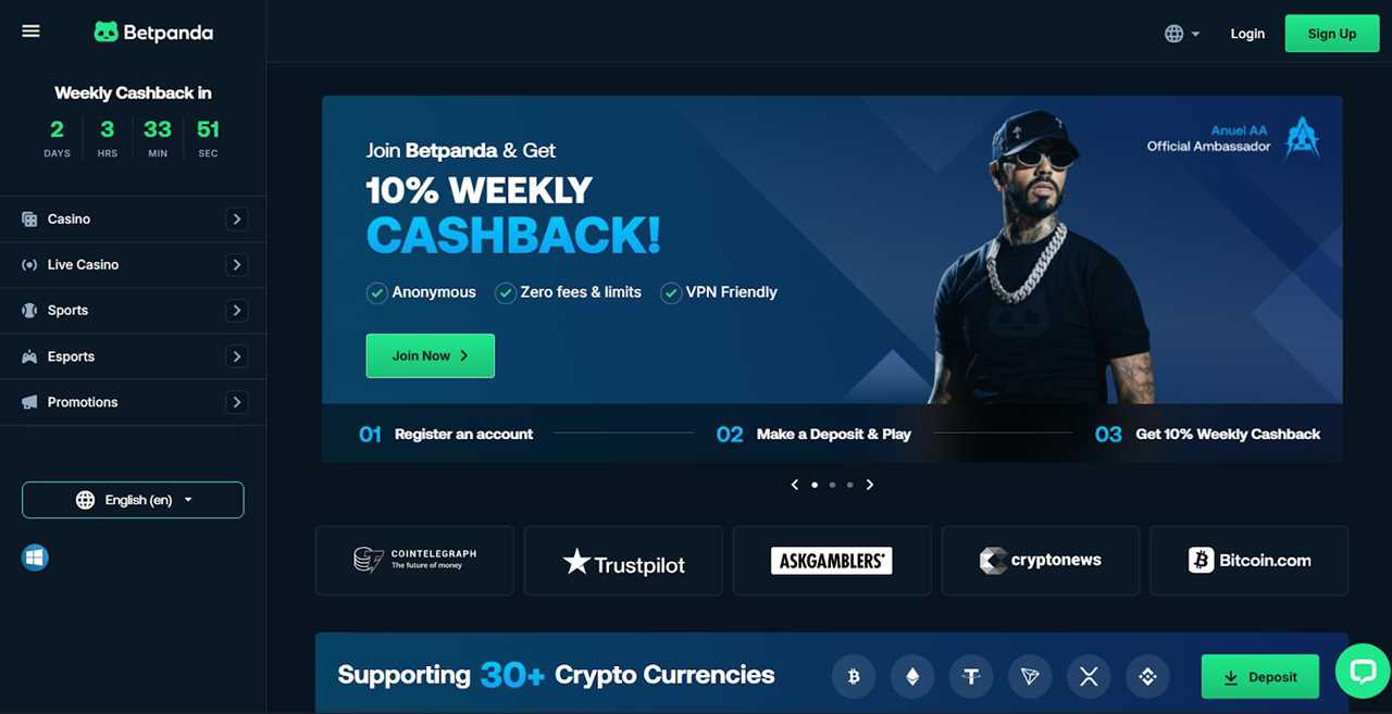 Betpanda – Best for Fast Crypto Payments and Weekly Cashback
