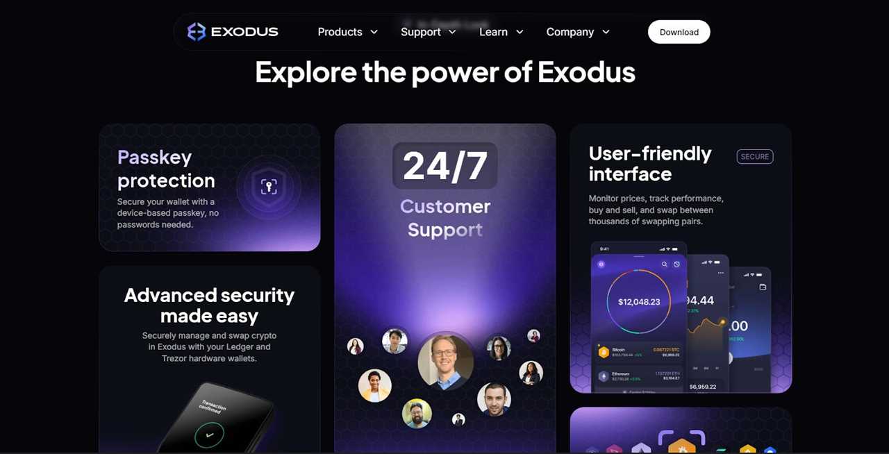 Exodus - Top Overall Crypto Wallet