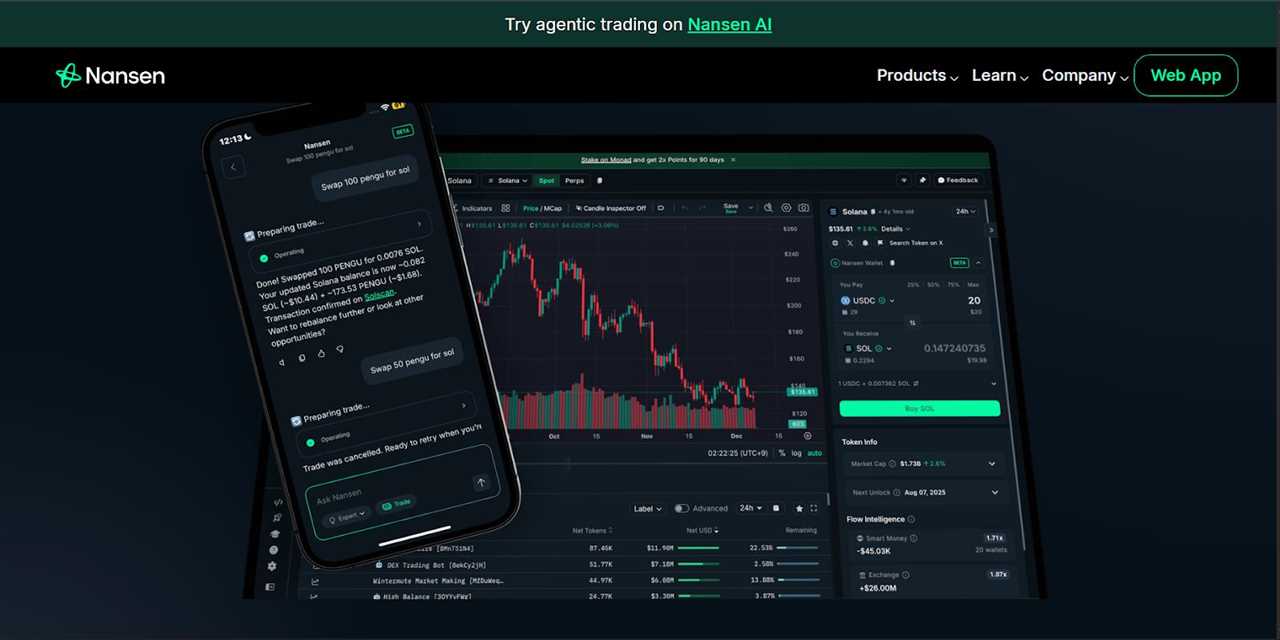 Nansen - Best for Pro Traders and Analysts