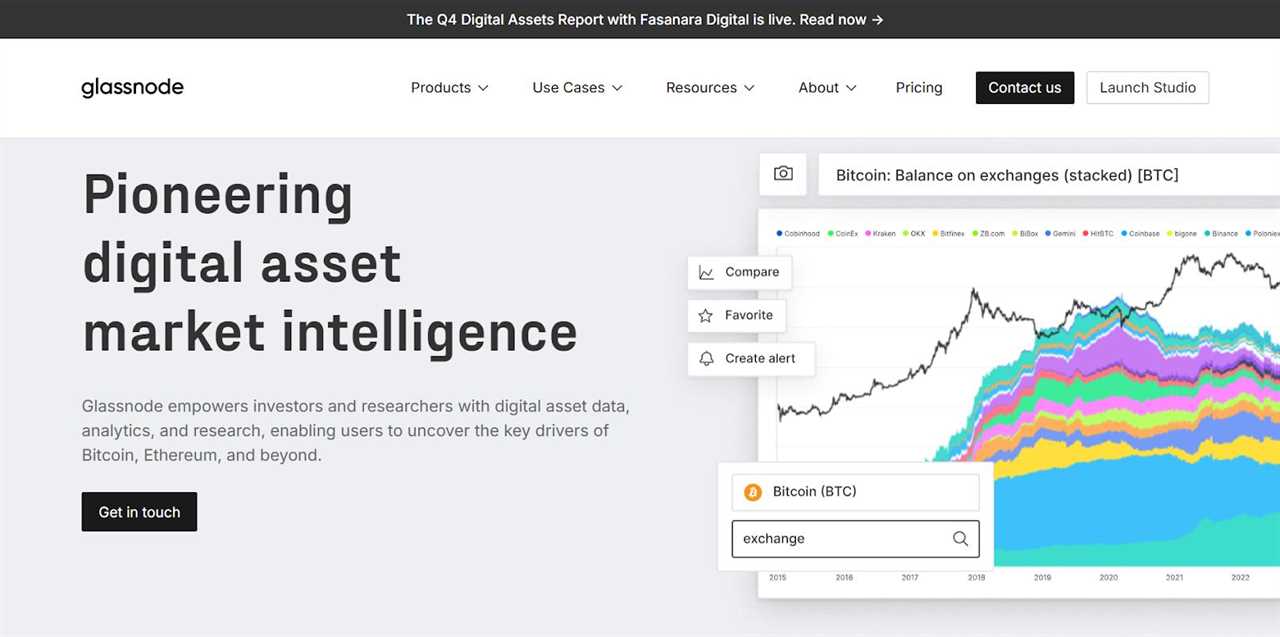 Glassnode - Best for Analysts and Institutions