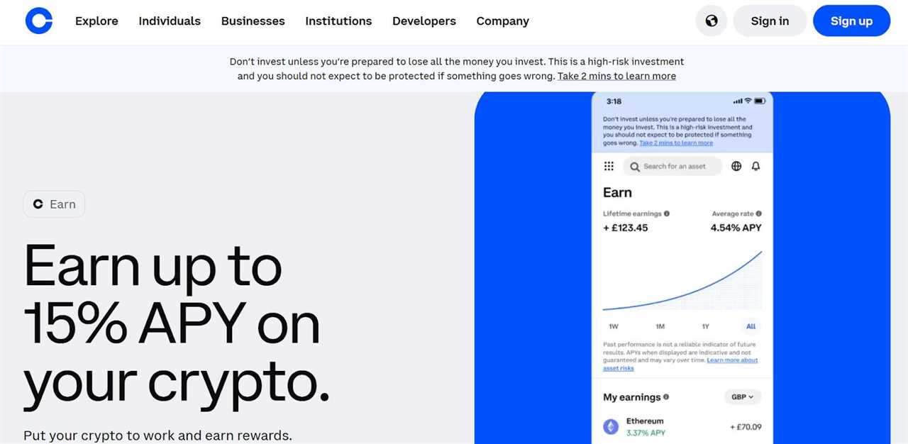 Coinbase Staking Platform