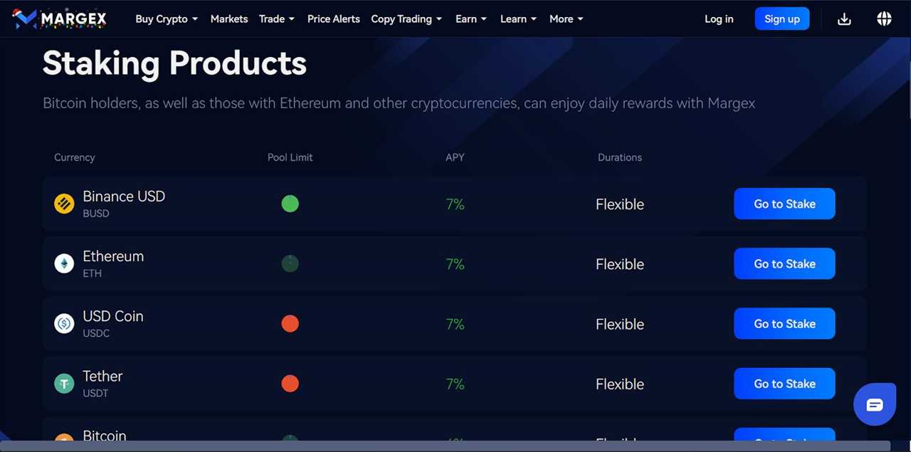 Margex Staking Platform