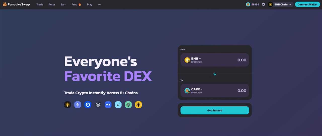 PancakeSwap – Best decentralized exchange for low-cost trading on BNB Chain