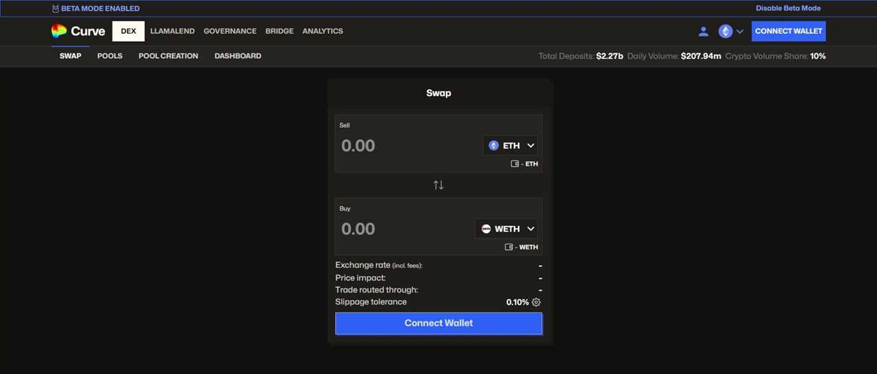 Curve Finance – Best decentralized exchange for stablecoins
