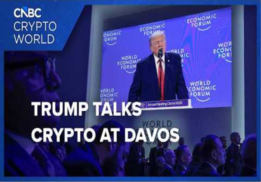 President Trump touts progress on crypto regulation at the World Economic Forum: CNBC Crypto World