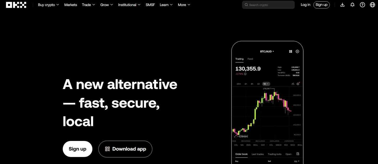 OKX Australia - Best Crypto Exchanges for Australian Traders