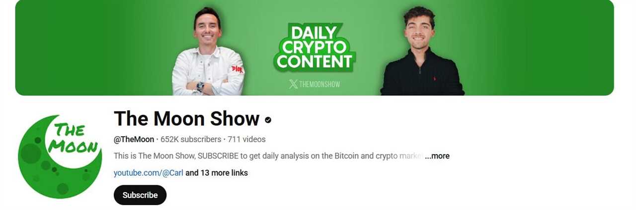 The Moon - Best Crypto YouTube Channels