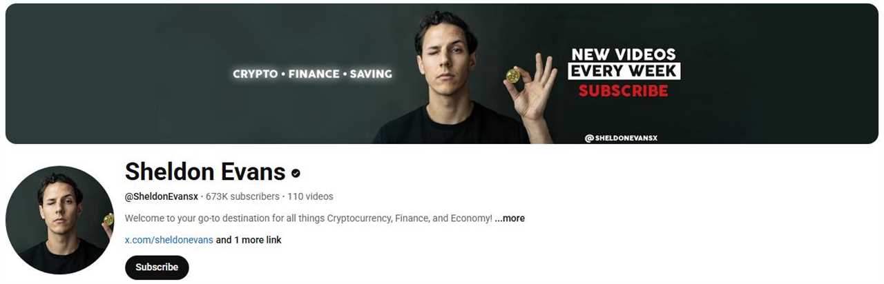 Sheldon Evans - Best Crypto YouTube Channels