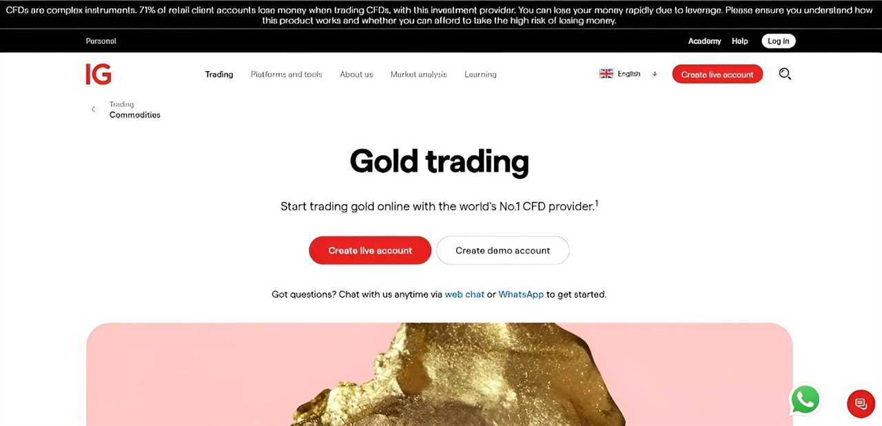 IG - Top Gold Trading Brokers Reviewed