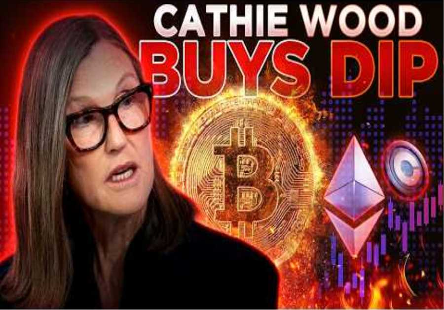 Cathie Wood Buys Fear📉Crypto Market Crash Update