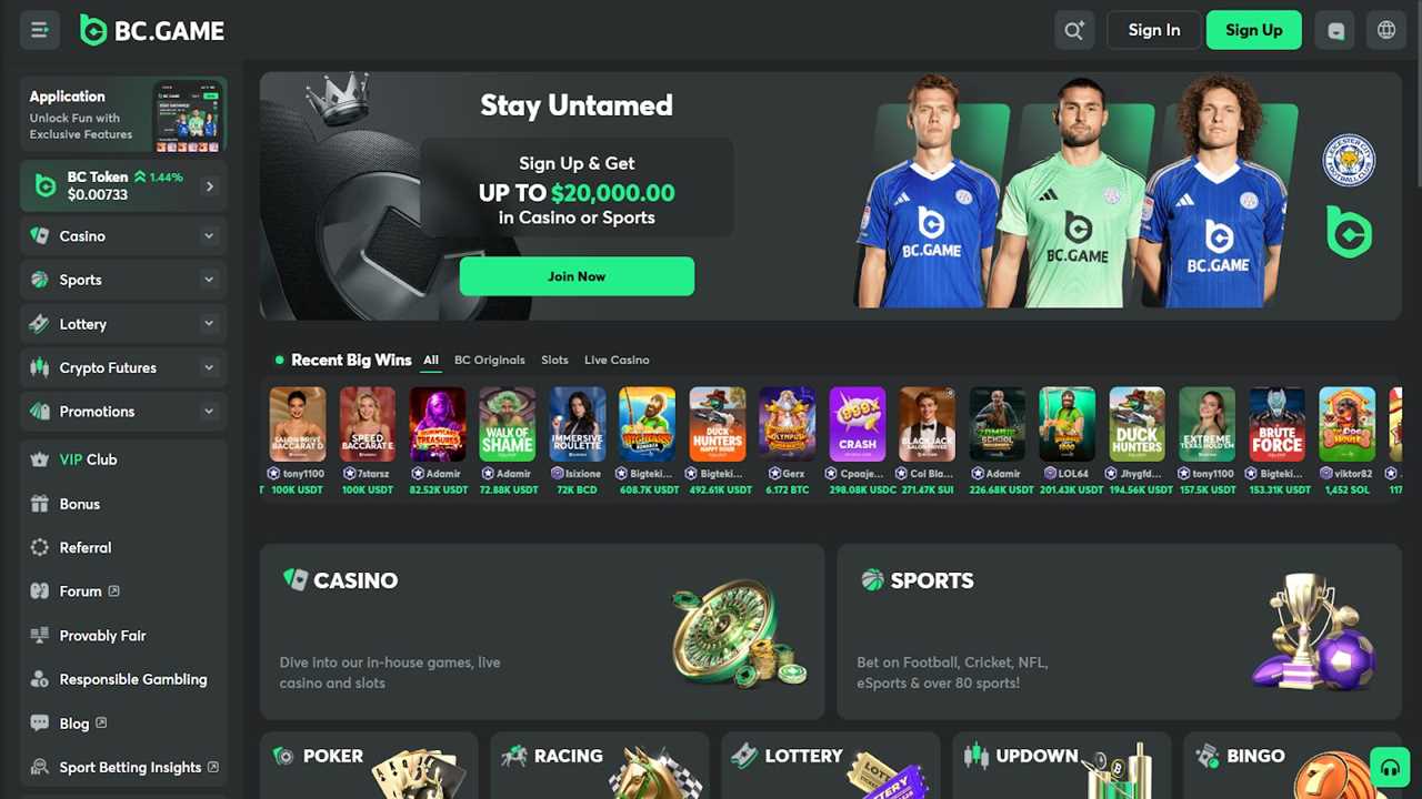 BC.Game – Best for Massive Slot Variety