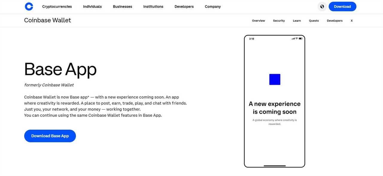 Base App (formerly Coinbase Wallet) — Best for Beginners