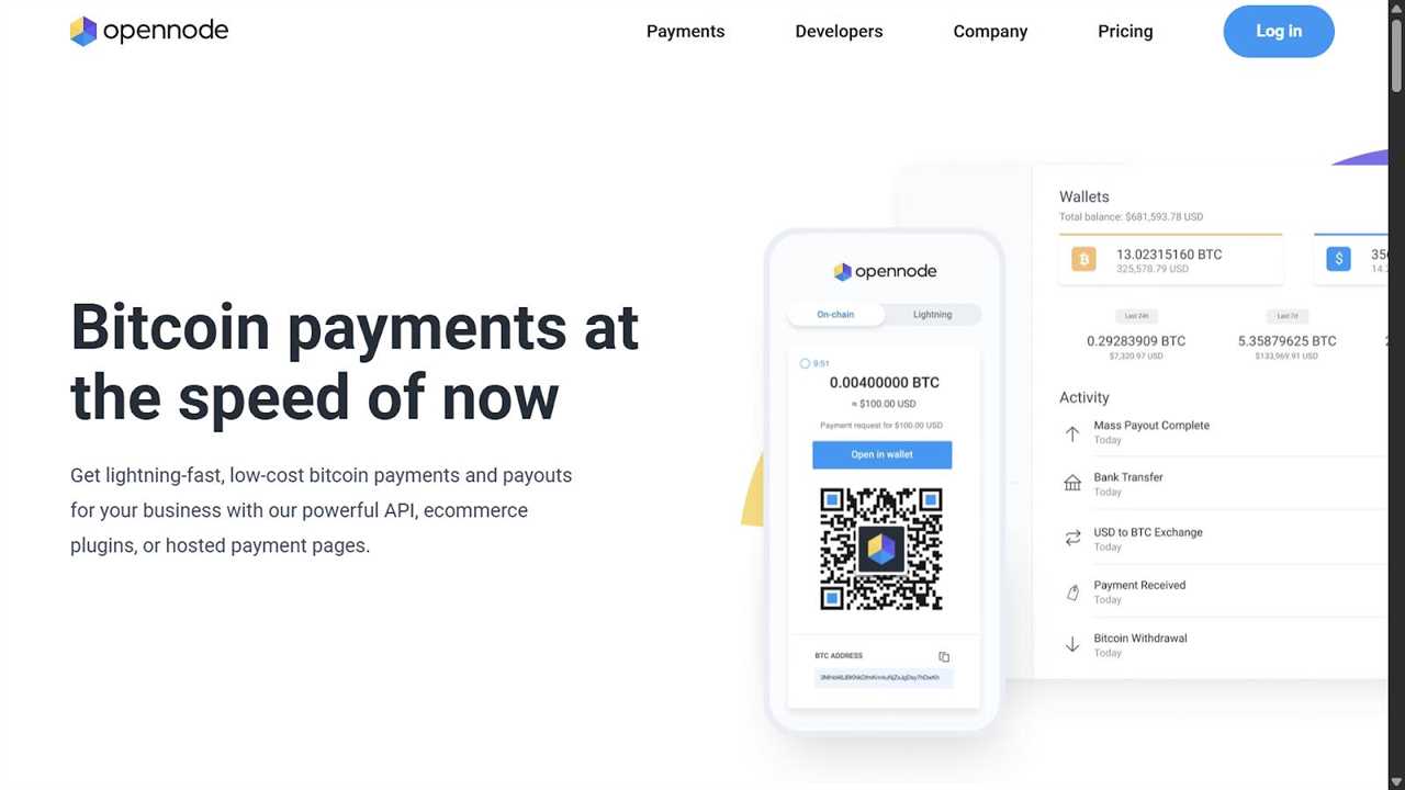 OpenNode — Best for Lightning Network Payment